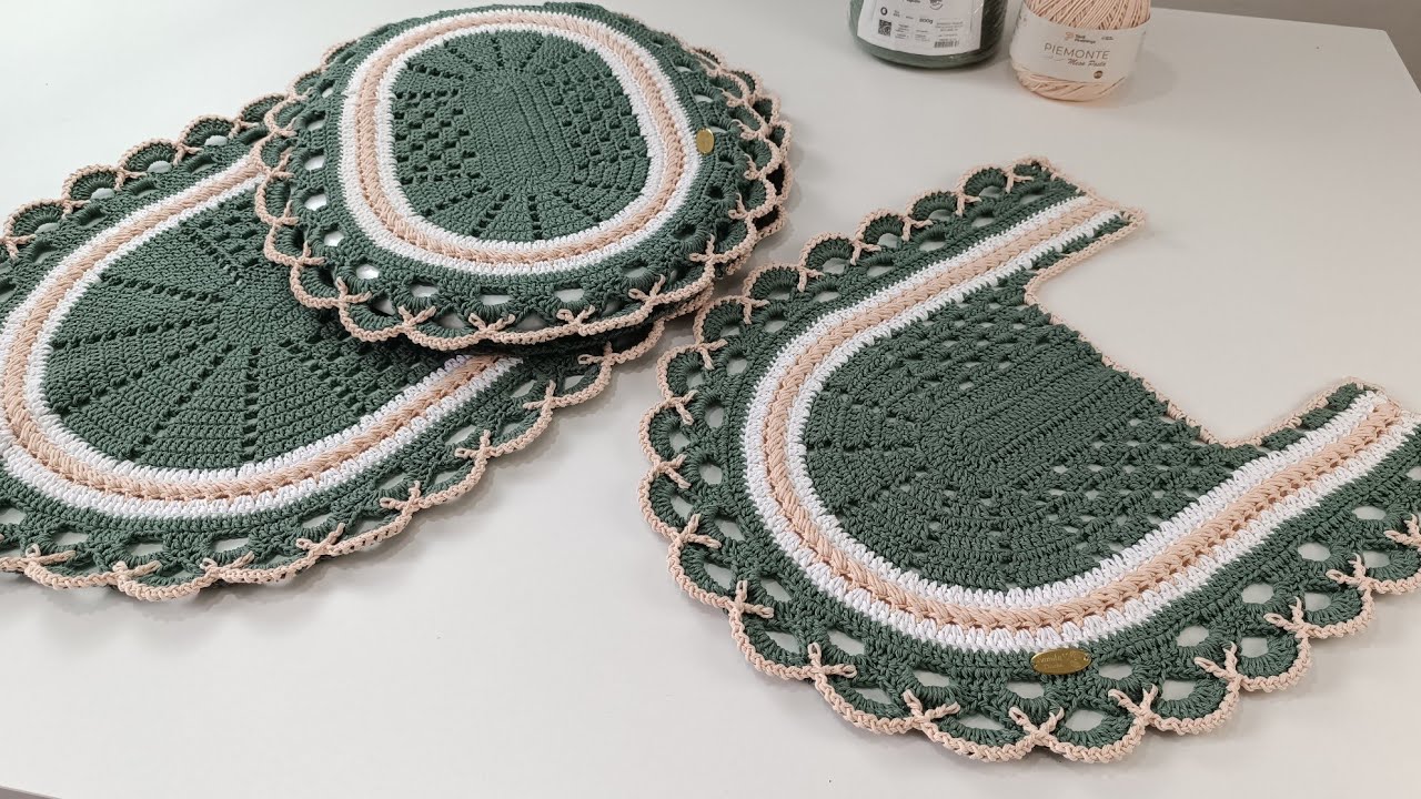 TAPETE PÉ DO VASO JOGO DE BANHEIRO ISABELLY