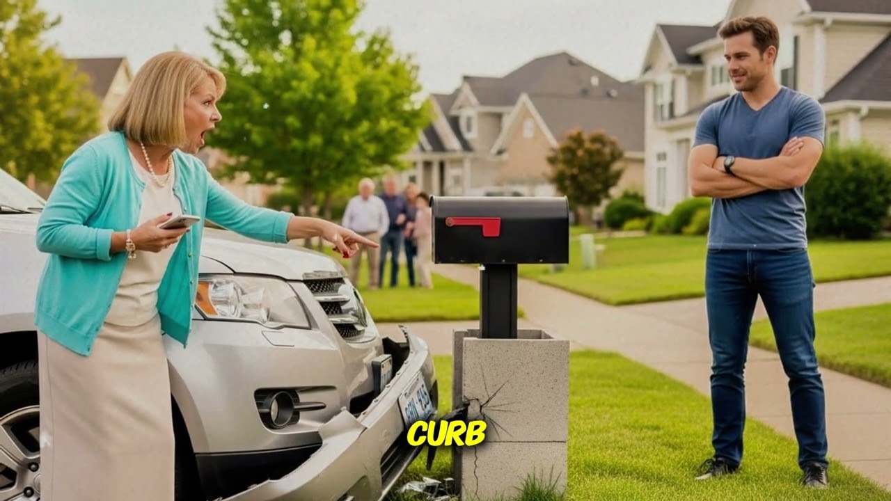 HOA—Karen kept running over my mailbox, so I set a concrete bin behind it