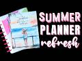 Summer Refresh &amp; July Happy Planner Frankenplanner Set Up Themes - Free Printable Dashboard
