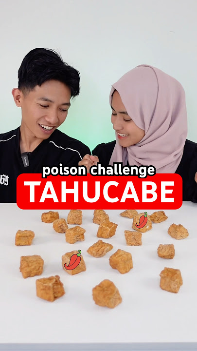 ikutan yang lagi rame edisi pake tahu plus rawit 🤤 #challenge #funny #couple #prank #games
