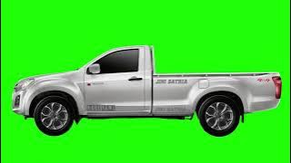 GREEN SCREEN MOBIL BAK - PICKUP OPEN CAR - HD