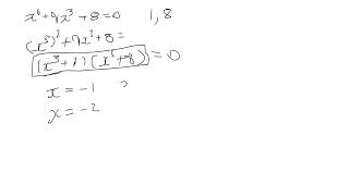 solving simple degree six polynomial