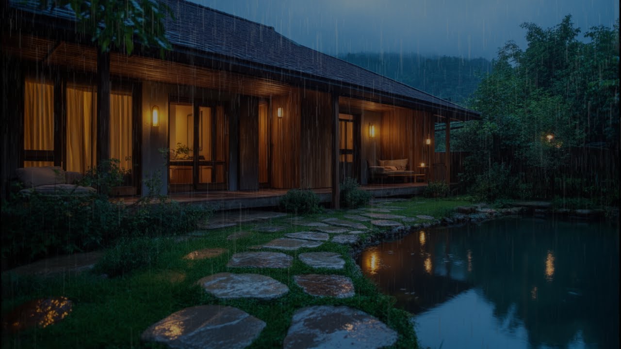 Soft Rain and Cricket Sounds | Relaxing Night Ambience to Help You Sleep Deeply