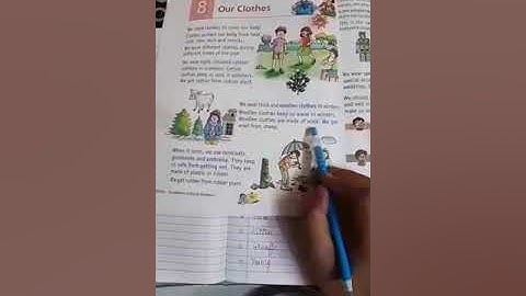 Class 1 SST Ch 8 Our Clothes