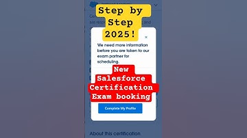 New Salesforce Certification Exam Booking–Step by Step 2025!