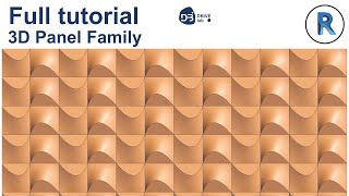 (Full tutorial) Revit Tutorial: creating 3D wave wall panel family