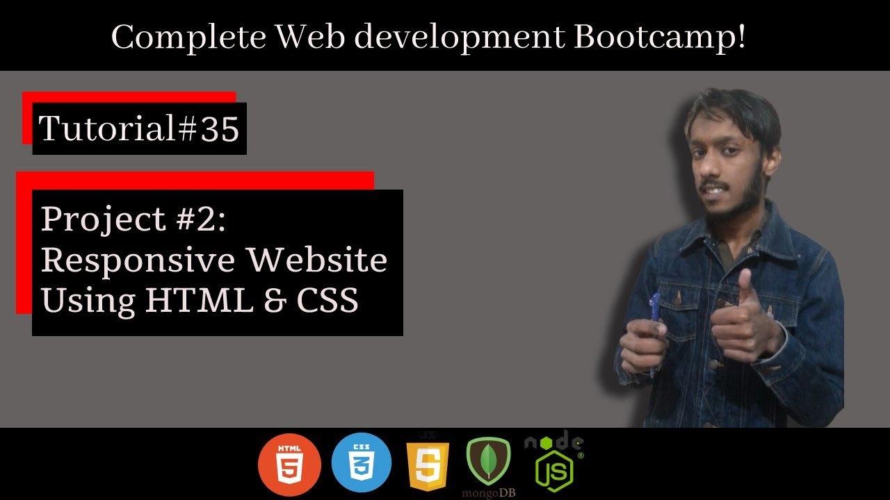 Responsive Website Using HTML & CSS | Creating Fully-Responsive Static ...