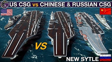 Amerikaanse vliegdekschepen van 2020 versus Chinese en Russische vliegdekschepen van 2020 | Sea P...