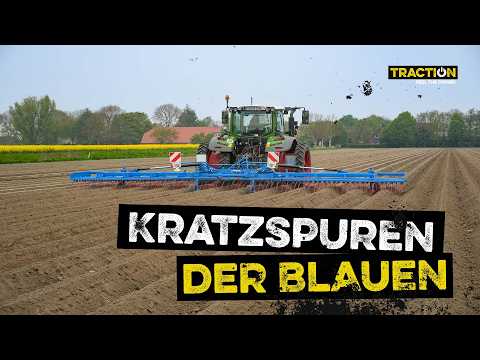 Lemken Thulit harrow in potato ridge test