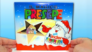 ASMR Christmas BOX from 2000 Italy Kinder Sorpresa IL MAGICO PRESEPE Satisfying No Talking Video