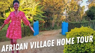 AFRICAN VILLAGE HOME TOUR\/GARDEN TOUR\/KENYA