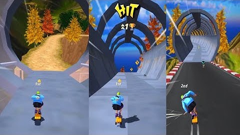 Downhill Race League - Gameplay Walkthrough Part 1 Level 1-2 (iOS, Android Gameplay)