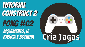 Tutorial Construct2 - PONG - Vídeo aula #02 - Movimento, IA básica e bolinha.