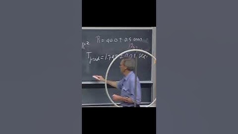 Walter Lewin applies moment of inertia to an oscillating object