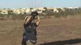 Ground Handling with training wing using A and D risers