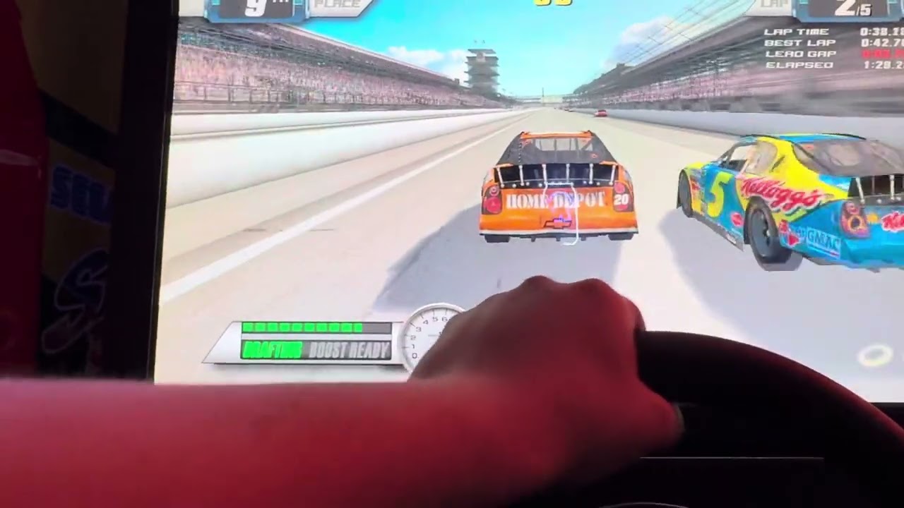 (2025) NASCAR Racing Arcade at Indianapolis as Tony Stewart (2006 cars)