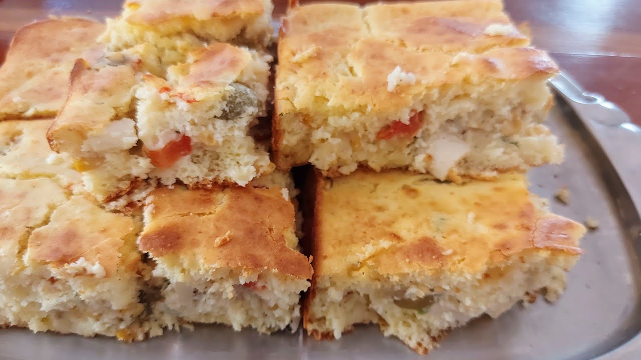 TORTA DE PALMITO CREMOSA  DE LIQUIDIFICADOR  .