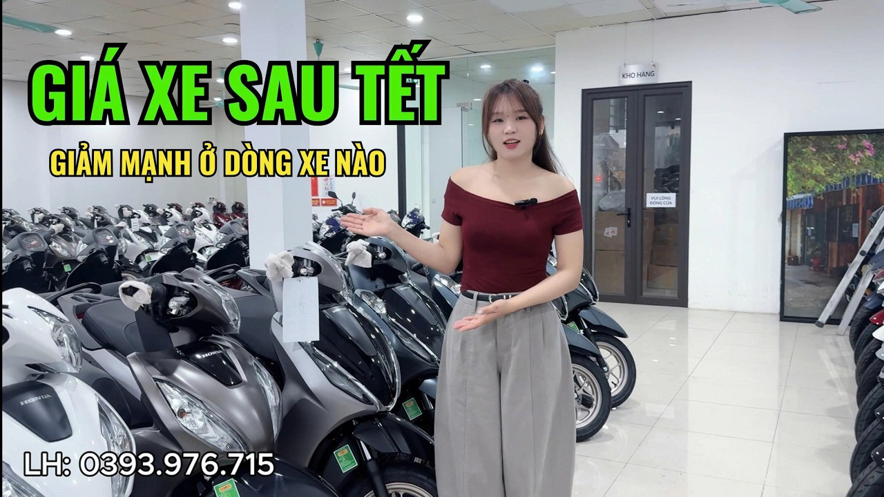 Bảng giá xe máy Honda mới nhất sau Tết. Nhiều xe giảm mạnh