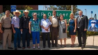 Memorial bridge sign dedication ceremony Friday in memory of CHP Officer Dean Esquibel
