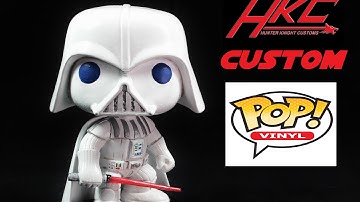 Custom Funko POP WHITE ARMOR DARTH VADER (Redeemed) by Hunter Knight Customs