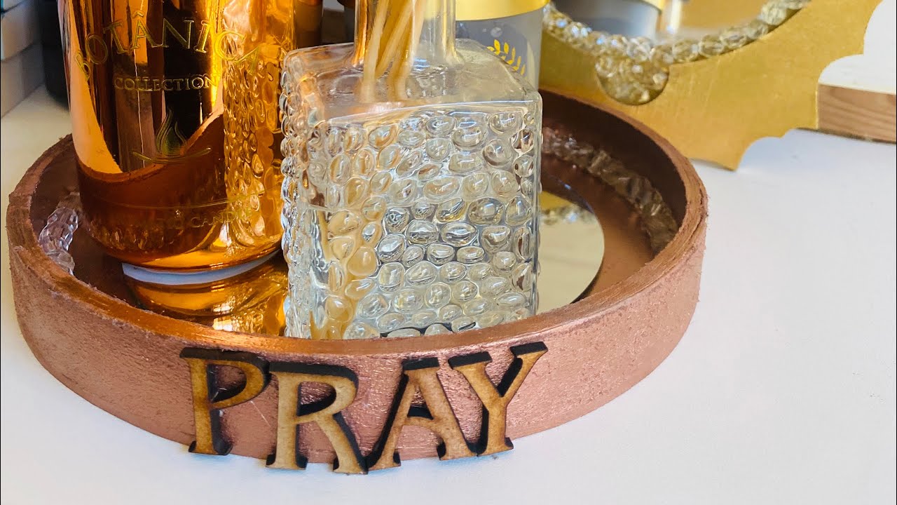 Diyhow to make a decor tray YouTube