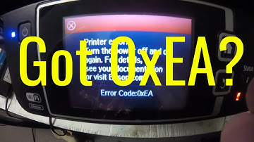 Fix Epson 0xEA Error  -  Timing Encoder Belt / CR Scale