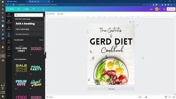 How to make a Diet Type Cookbook Kindle ebook Cover Design with Canva
