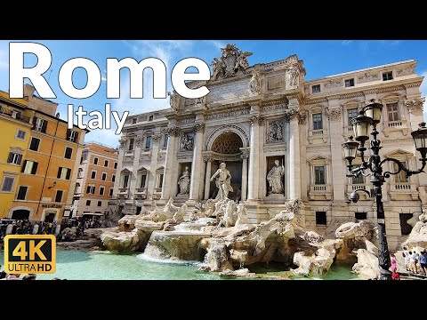 4k Walking Tour Of Rome, Italy City Center (Ultra HD, 60fps) In August 2022