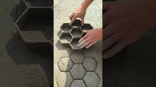 Use A Honeycomb Mold To Imprint Exquisite Patterns On The Still-Wet Concrete.