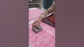 Block Printing on Cotton with Acrylic Colors #Blockprint