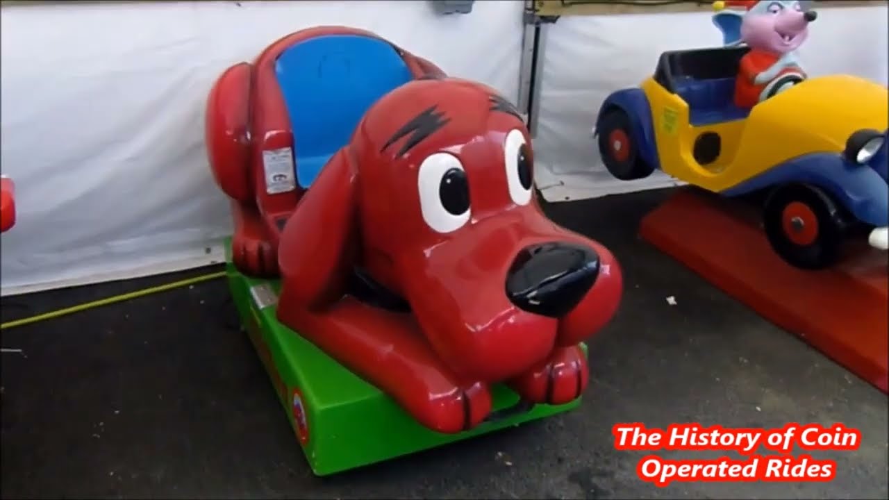 2000s Jolly Roger Coin Operated Dog Ride - Clifford the Big Red Dog