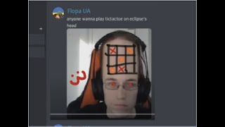 tictactoe on eclipse's head