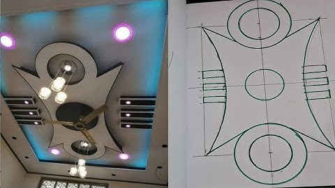 How to mark new round pop false ceiling design - round pop ceiling design mark kaise kren