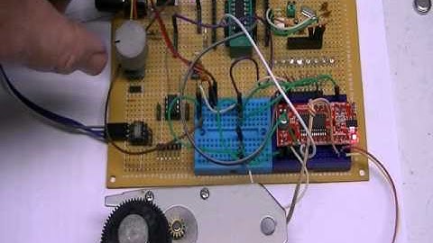 PIC16F628 PIC Using Rotary Encoder to Operate Stepper Motor