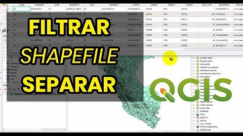 Filtrar (campos/atributos) shapefile QGis y separar