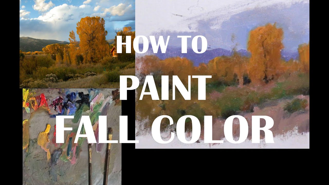 Как рисовать маслом ЦВЕТ ОСЕНИ