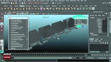 Maya  brand-new Bullet Physics Plugin with AMD FirePro W9000