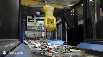 High-Speed Robot Removes Liquid Cartons From Paper Line