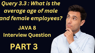 What is the average age of male and female employees || Java 8 || Coding ||DSA || Interview