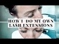 DIY VOLUME EYELASH EXTENSIONS AT HOME | HOW I DO MY OWN LASHES