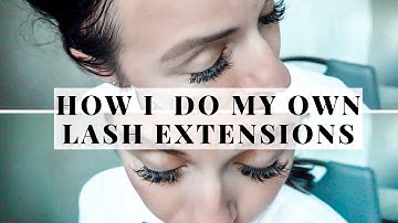 DIY VOLUME EYELASH EXTENSIONS AT HOME | HOW I DO MY OWN LASHES