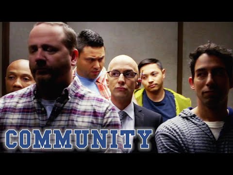 The Dean's Super Hero Elevator Scene | Community