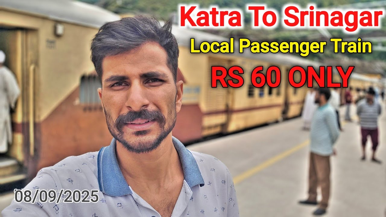 katra to srinagar local passenger train | katra to srinagar Rs 60 only | katra srinagar local train 