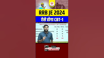 RRB JE 2024 | RRB JE Exam Pattern | RRB JE 2024 NOTIFICATION #mdclasses #rrbjenewvacancy2024