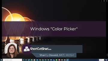 TIP!Tuesday - Discovering Windows "Color Picker"