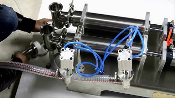 Máy chiết rót 2 vòi bán tự động