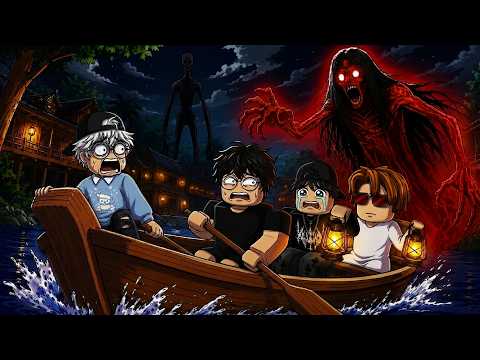 ผมและเพื่อนๆ มาพายเรือเล่นหลังเที่ยงคืน💀 | Roblox Haunted Across Time