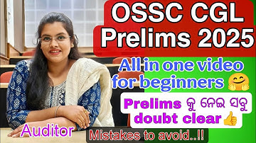 OSSC CGL Prelims 2025 #ossc #ossccgl #exam #prelims #govtjob #sonalisubhadarshini