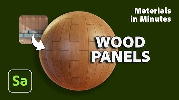 Make a Wood Panel Material in Substance 3D Sampler | Materials in Minutes #9 | Adobe Substance 3D