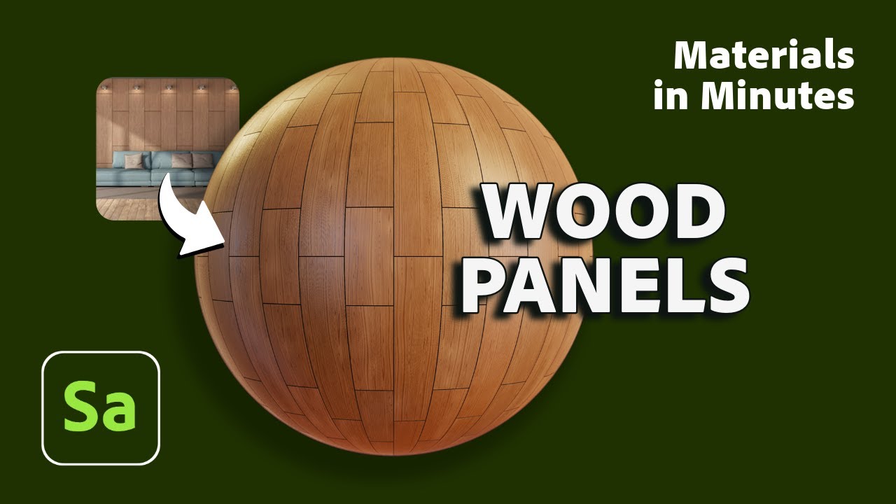 Make a Wood Panel Material in Substance 3D Sampler | Materials in ...